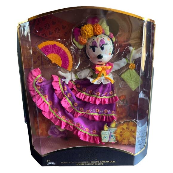 Disney Parks Minnie Mouse Deluxe Catrina Doll Day Of The Dead *NEW* - Picture 1 of 9